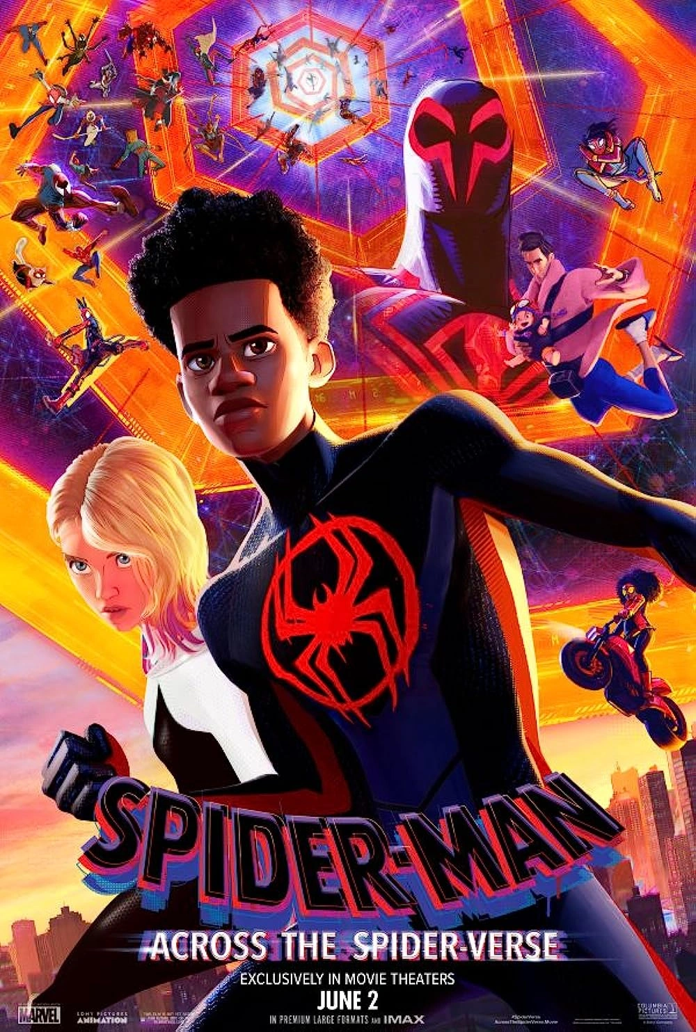 Animated superhero movie poster in the movies and series preview